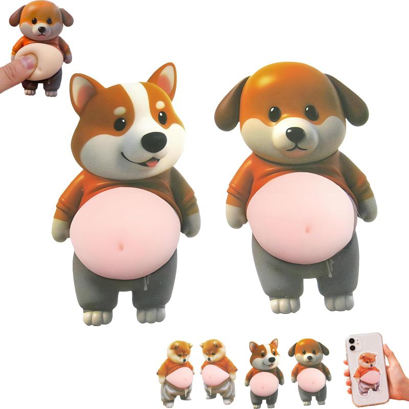 犬 お腹 シール 3D 立体シール DIY用 手帳用 日記帳用 车用 手芸用品 柔らかいお腹 女の子 デコシール 携帯電話飾 立体 ごほうびシー ル やわらか触感・もっちりスクイーズ風 可愛い立体ステ root-house-10203911 RoothouseStore パッケージ画像