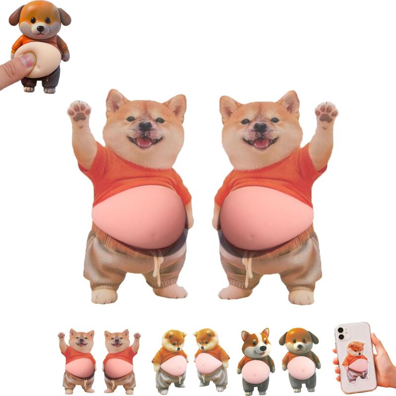 犬 お腹 シール 3D 立体シール DIY用 手帳用 日記帳用 车用 手芸用品 柔らかいお腹 女の子 デコシール 携帯電話飾 立体 ごほうびシー ル やわらか触感 もっちりスクイーズ風 可愛い立体ステッ root-house-10203912 RoothouseStore パッケージ画像