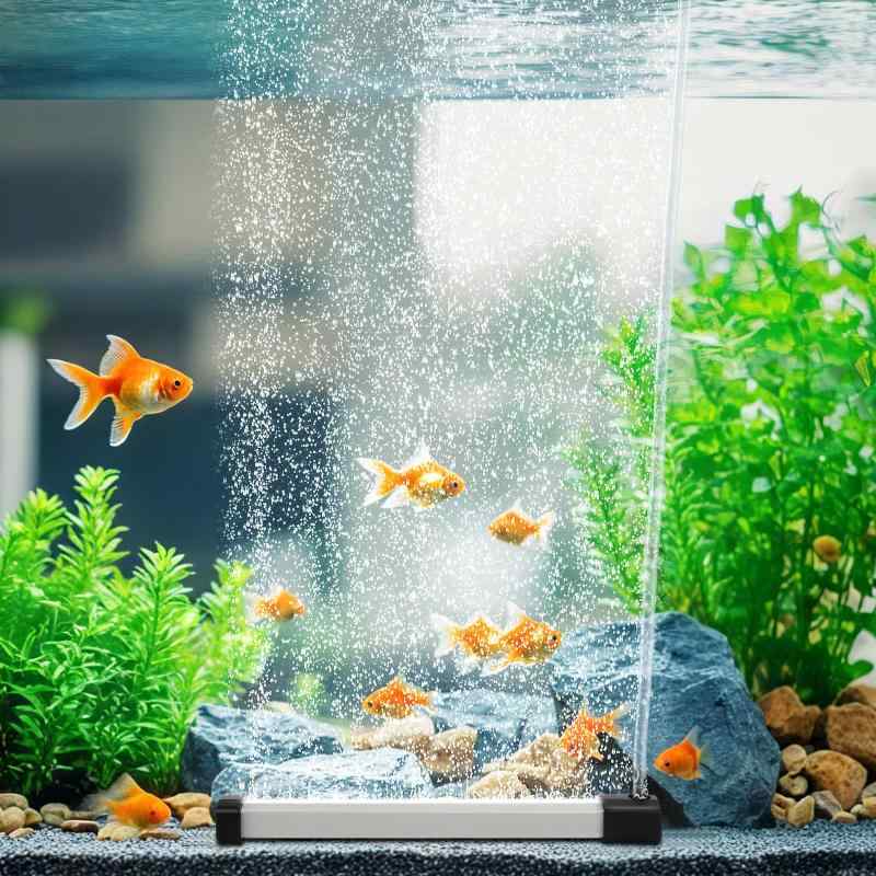 Rakuten - hygger エアーストーン 水槽 細かい泡 エアストーン いぶきエアストーン 均一で微細な泡 幅15cm 20cm以上水槽適用 黒