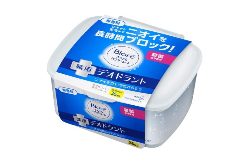 ビオレ さらさらパウダーシート デオドラント 無香料 本体 36枚商品サイズ (幅×奥行×高さ) :120x73x135内容量:36枚