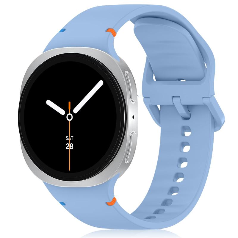 Rakuten - [SinRenn] シリコンバンド Samsung Galaxy Watch 8 (40mm 44mm) 対応 スマートウォッチ ベルト 柔らかい スポーツ ストラップ 時計ベルト 防水性 軽量 柔軟なシリコン製 柔らかい 通気 レディース メンズ