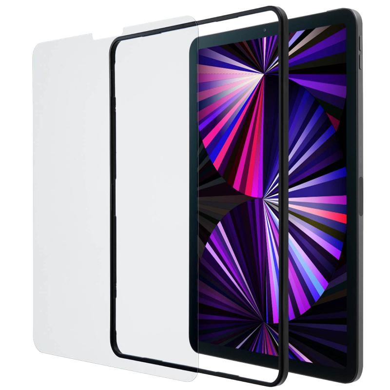 エレコム iPad Pro 11 第4世代 M2 2022 用/iPad Air5 Air4 第5世代 第4世代 ガラスフィルム ガイドフレーム付 強化ガラス 指紋防止 TBWA21PMFLGGJ