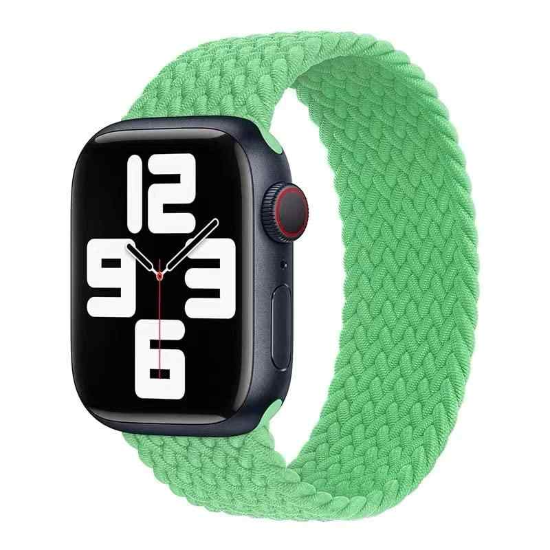 コンパチブル for apple watch バンド 軽量設計 通気性 アップルウォッチ用バンド iwatch バンド 柔らかいシリコーン糸混紡リサイクルヤーン素材 ブレイデッドソロループ apple watch Ultra3/Ultra2/Ultra/【軽量設計】このバンドは従来のブレイデッドソロループよりも、軽量化しています。長時間着用しても、とても楽です。【良い付け心地】肌触りがよく、着けていて楽チンなナイロンバンドです。着け心地がさらっとしており、自宅でリラックスしたいときや睡眠時にもご利用いただけます。【優れた通気性】とても軽いので、激しく動く運動時や寝ている時などにも装着感が気にならない。【金属敏感な方でも安心】アダプターは高品質なABS素材を採用して作ったもので、ベルトの交換がスムーズにできます。また、金属に対して敏感な方でも、安心して使えそうです。【全機種対応】アップルウォッチ シリーズ Ultra3/Ultra2/Ultra/10/9/8/7/6/5/4/3/2/1/SEの全シリーズに対応出来ます。アップルウォッチ38mm/40mm/41mm/42mm、 42mm/44mm/45mm/46mm/49mm に対応、男女兼用の設計です。