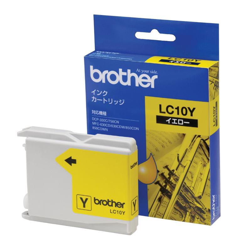 樂天商城 - 【brother純正】インクカートリッジイエロー LC10Y 対応型番:MFC-5860CN、MFC-880CDN/CDWN、MFC-870CDN/CDWN 他