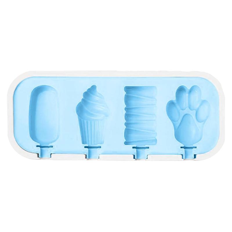 BLOOPIC シリコンアイスキャンディー型 アイスクリーム型 ロリポップ型 DIYキッチンツール 食品グレードのシリコン製アイスキャンデーメーカー アイスキャンディー、プリン、スムージー、