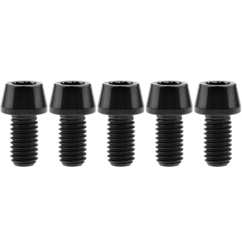 Rakuten - Ruifu M8x15 20 25 30 35 40 45 50 mm P1.25 チタン合金コニカルヘッド六角穴付ボルト 5個入 (M8x15mm, ブラック)