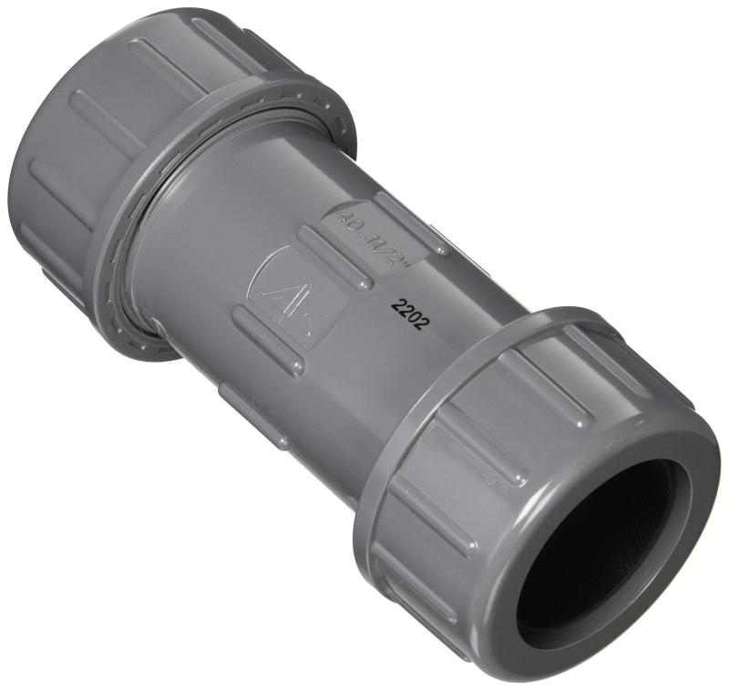樂天商城 - HSバルブ U-PVC HSロングユニオン継手 VP210 袋ナット差込式 接続口径 40A 型式VP21040