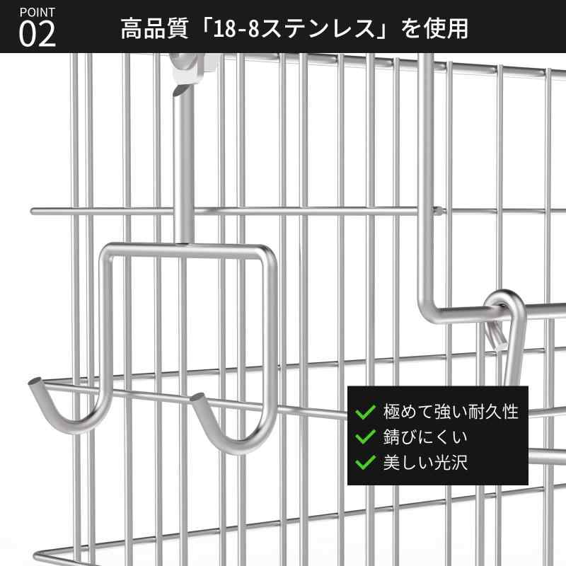 FUNHOO 浴室バスケット バスルームバスケット 18-8ステンレス 組立不要 風呂用吊り下げバスケット お風呂バスラック root-house-10121547 RoothouseStore サンプル画像3