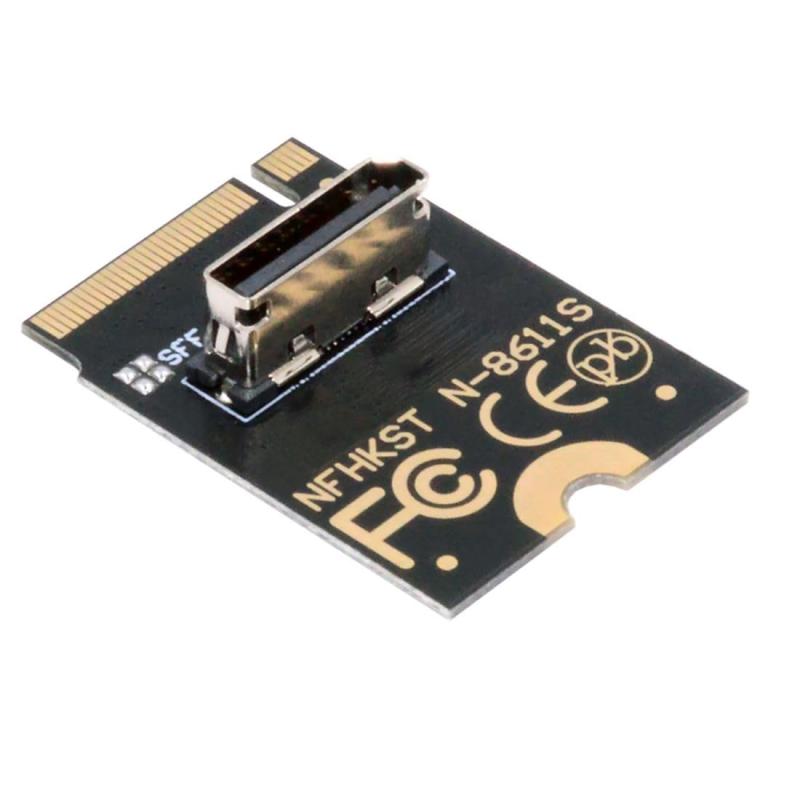 Rakuten - chenyang Oculink SFF-8612 SFF-8611 to PCI-E 4.0 NVME M.2 M-Key 垂直ホストアダプター U.2 SSD & eGPU用