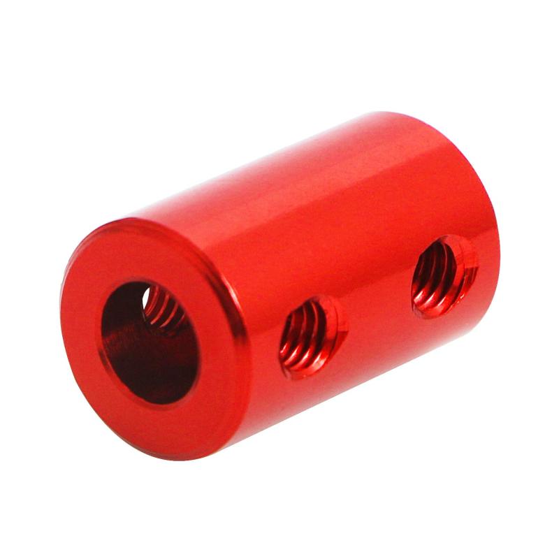 Aopin 3mmから6mmの赤いリジッドカップリングセットスクリューシャフトステッパモーター、長さ20mm/0.79 "モーターカプラーコネクタ3Dプリンター、RCロボット、カーモデルシャフト、CNCマシ