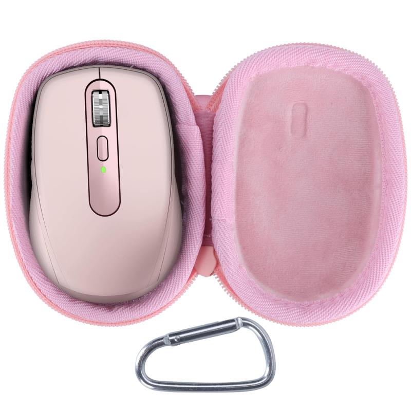 収納ケースと互換性のあるロジクール Logicool MX ANYWHERE 3S / 3 / 2S / 2 静音Bluetoothワイヤレスマウス (ピンク)