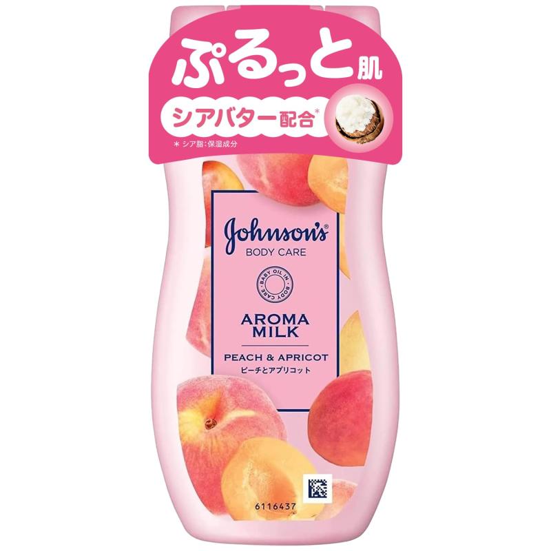 ジョンソンボディケア アロマミルク ラスティングモイスチャー ボディローション ピーチとアプリコット..