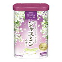 【医薬部外品】バスクリン入浴剤 粉末 ジャスミンの香り フローラルグリーンのお湯(黄緑色系/透明タイプ) 600グラム (x 1)(3)