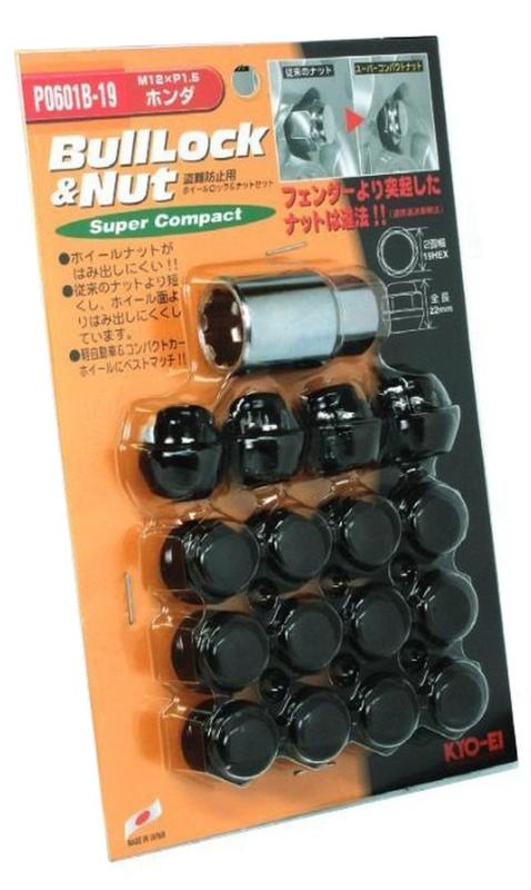 KYO-EI  Bull Lock Super Compact ブルロックスーパーコンパクト  M12 x P1.5 4H車用   P0601B-19