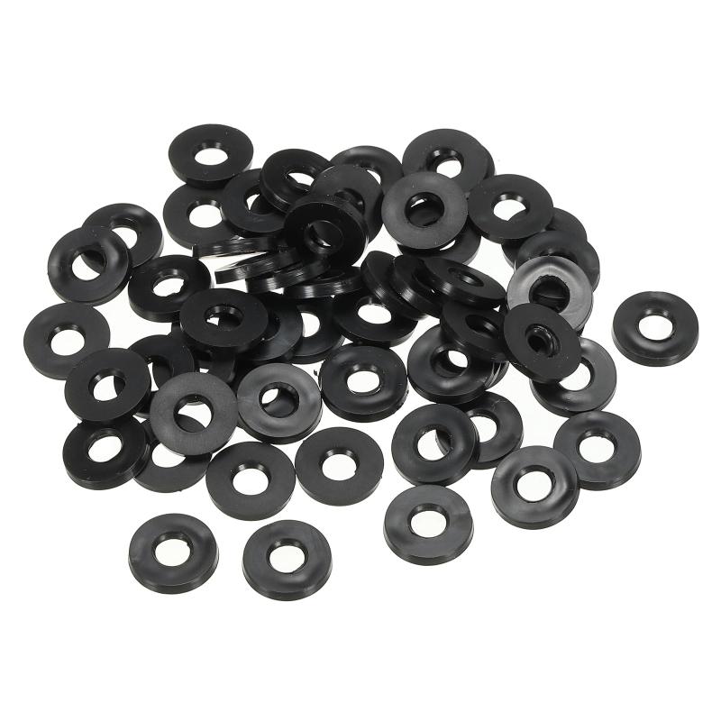 樂天商城 - PATIKIL M5 ゴムフラットワッシャー 120個入り 5 mm内径 11 mm外径 1.6 mm厚さ シーリングスペーサーガスケットリング 蛇口パイプ用 水道ホースファスナーボルト 黒