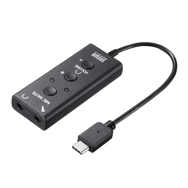 樂天商城 - サンワサプライ USBオーディオ変換アダプタ(Type-C-3.5mmステレオミニジャック) MM-ADUSBTC1
