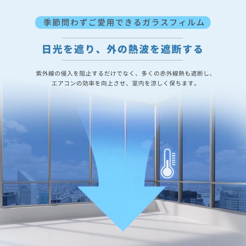 [FIGHTAGOn]目隠しシート 窓ガラスフィルム 窓ガラス目隠し 猛暑対策 UVカット 遮...