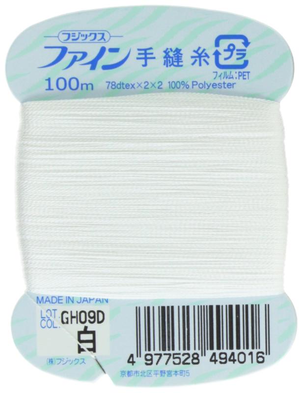 フジックス ファイン 【手縫い糸】 #40 100m col.401白