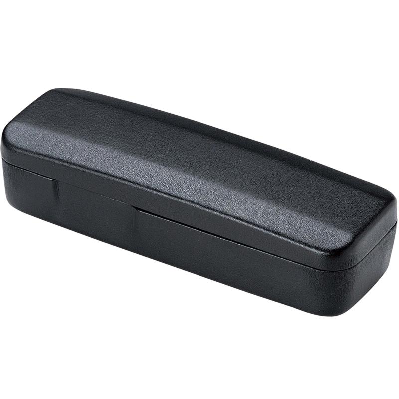 横幅 のある デザインフレーム メガネ用 メガネケース ブラック 2248-01