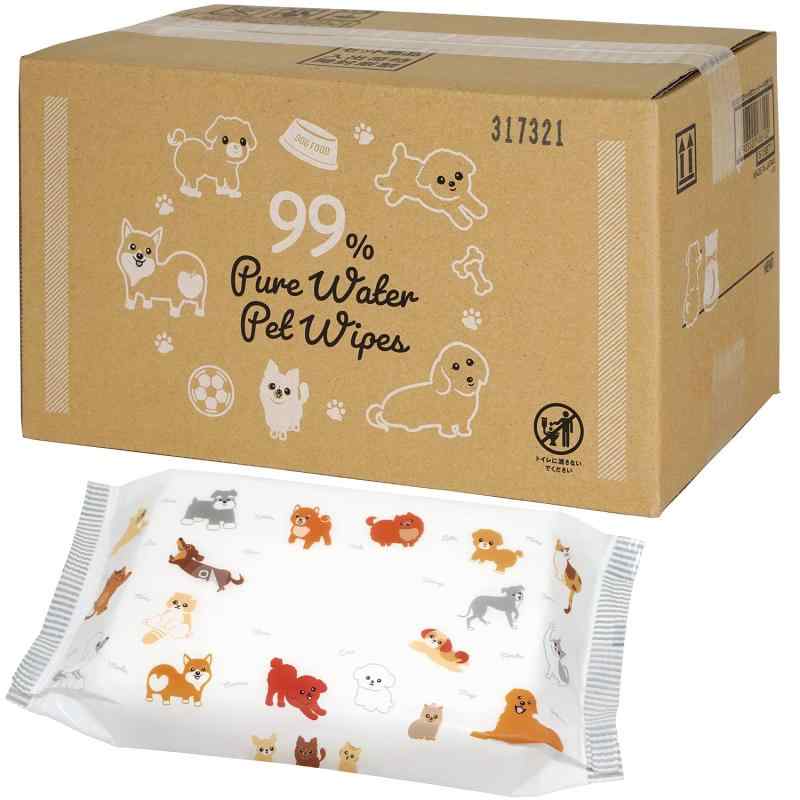 レック(LEC) レック 純水99% ペット用 ウェットシート 80枚×12個(960枚) 日本製 無香料 / E90625