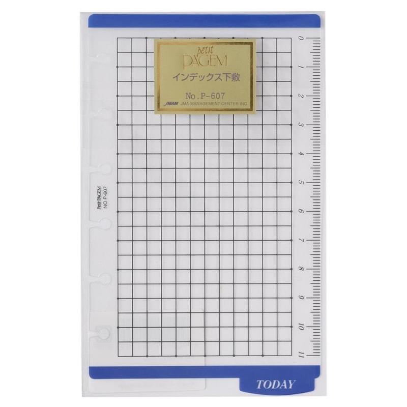 樂天商城 - Bindex(バインデックス) システム手帳 リフィル インデックス下敷 ミニ6サイズ 6穴 能率手帳 プチペイジェム P607