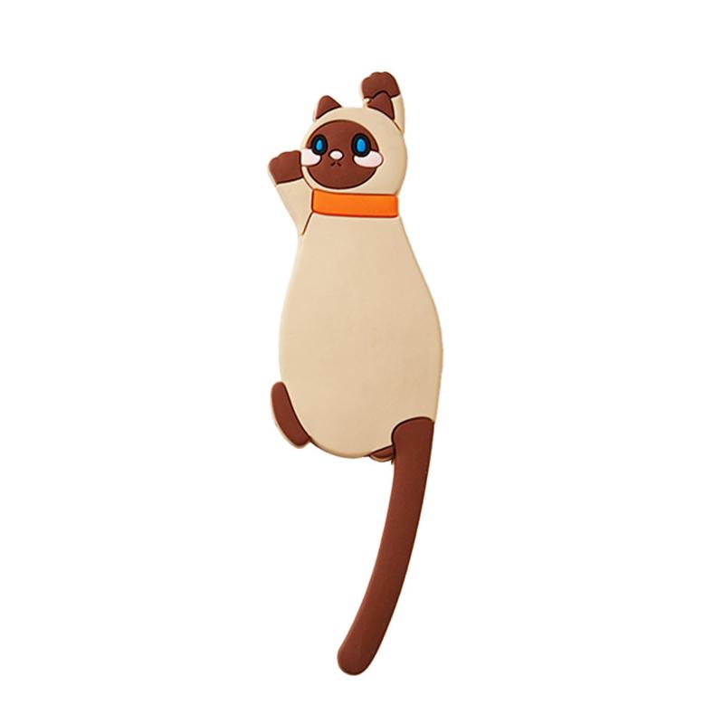 Rakuten - BOJIDO マグネット 磁石 フック 猫 しっぽ 冷蔵庫マグネット マグネットフック 壁掛け 壁飾り 小物掛け 収納 かわいい おしゃれ 可愛い猫 冷蔵庫/地図/ホワイトボード/事務所に最適 猫好きプ