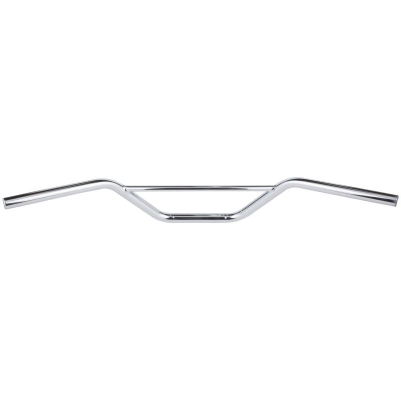 キジマ(Kijima) バイクパーツ ハンドルバーφ22.2 トラッカー バー付き スチール製メッキ仕上げ L650 汎..