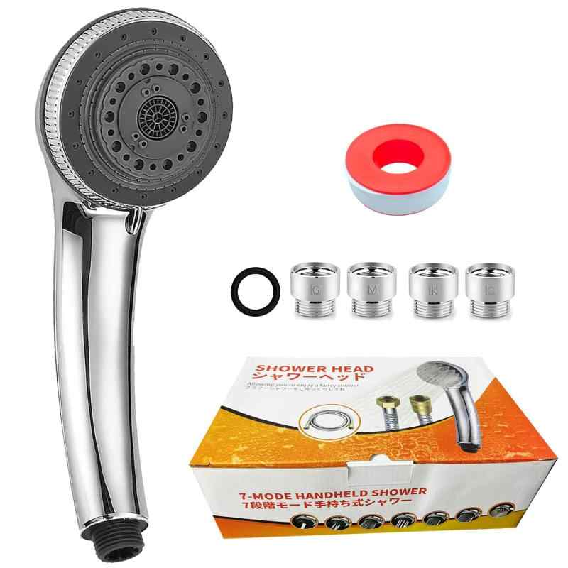 樂天商城 - 晨陽小店 シャワーヘッド 1/2 INCH アダプター 7段階水流 極細水流 軽量 取付簡単