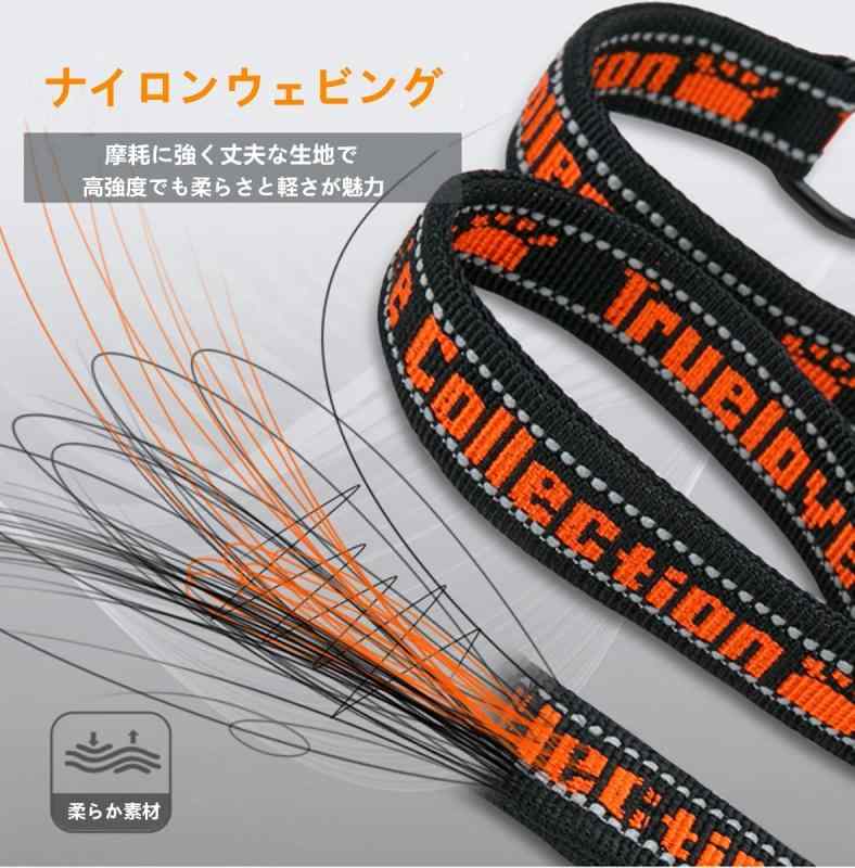 cocomall 六箇所持ちハンドル犬用リード 小型、中型、大型犬用 訓練用 ロングリード ペット用品 3M反射材料 ナイロン製 通気性 調節可能 メッシュペット (L, ワインレッド) root-house-10130827 RoothouseStore サンプル画像3