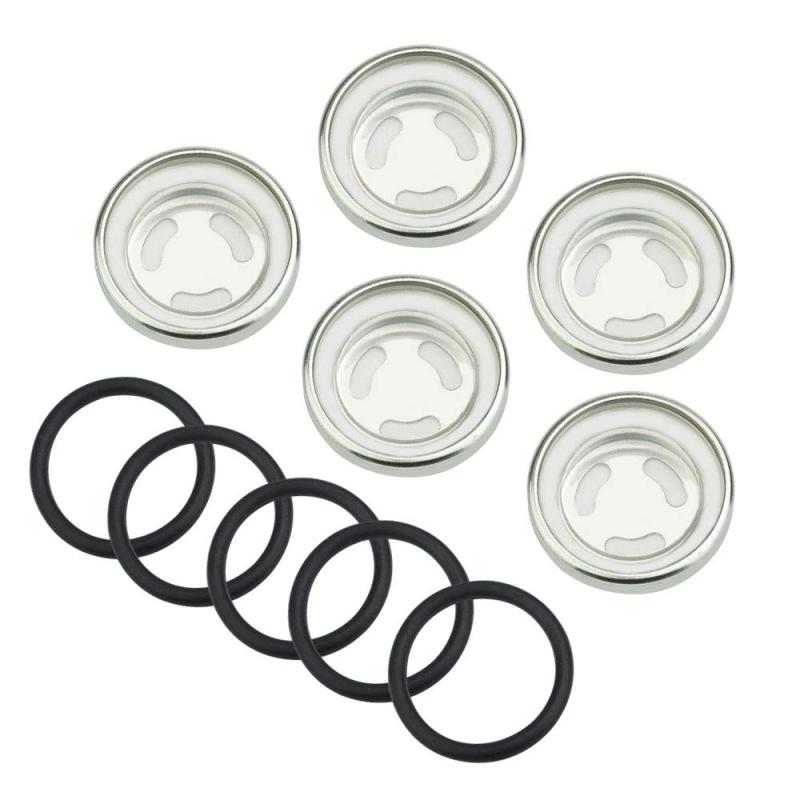 樂天商城 - COOLBOTANG ブレーキフルード確認窓 5個セット 18mm マスターシリンダー 高品質 サイトグラス ブレーキフルード サイトミラーガスケット 点検窓 覗き窓 油量窓 リザーバー実用 交換性