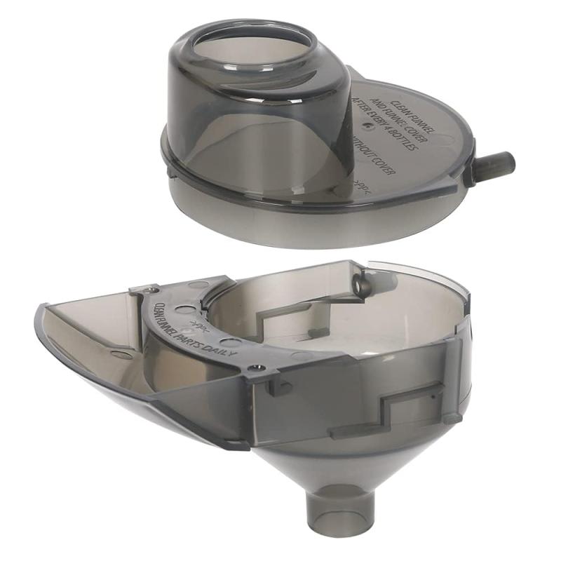 MIHAUS 2個 交換パーツ Baby Brezza Formula Pro Advanced FRP0046 交換用漏斗とカバー対応 グレー グレー Funnel01パッケージには、Baby Brezza Formula Pro Advanced FRP0046と互換性のある漏斗カバー1つと漏斗カバー1つが含まれます。予備のスペアパーツ。漏斗をきれいにし、4本目ごとにカバーしてください。掃除の時間を節約。