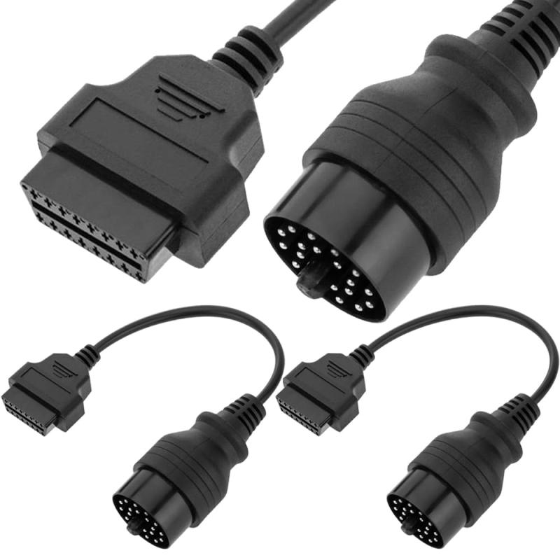 樂天商城 - Xiatiaosann OBD 20ピン - OBD2 16ピンケーブル for BMW用、OBD IIメス - OBDオスアダプター延長変換コード for BMW用 (40cm/15.7インチ)