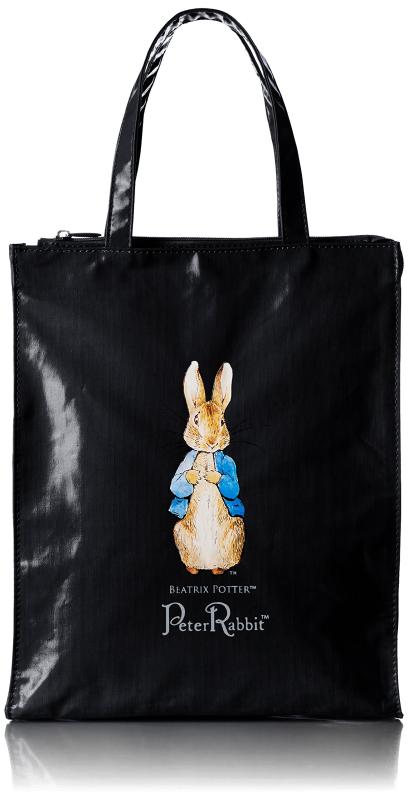 PETER RABBIT(ピーターラビット) トートバッグ A4対応 サブバッグ 1702-0625 クロ ブラック