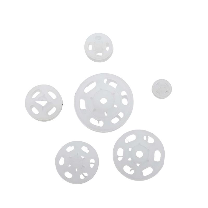 Rakuten - 1箱/15セットインビジブル小型プラスチックスナップボタン縫い付け式スナップボタン服の縫製用 (Semitransparent, 15mm)