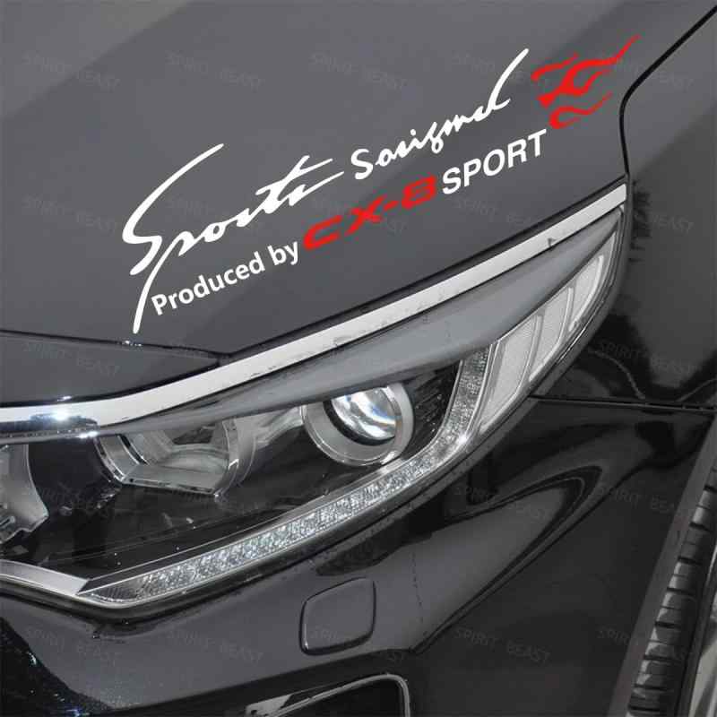 Rakuten - CX-8 車 ステッカー マツダ CX8 KG系 などに適用 ボンネット フロントガラス サイド バンパーステッカー カーステッカー アクセサリー デカール おしゃれ 飾り キズ隠し 防水 (CX-8, ぎんはく)