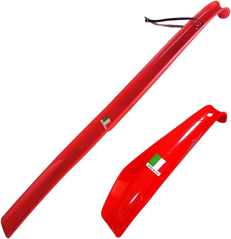 靴べら イタリア製 ロング 60cm &amp; 携帯 ショート 17cm 大小 セット おしゃれ デザイン 軽量 プラス..