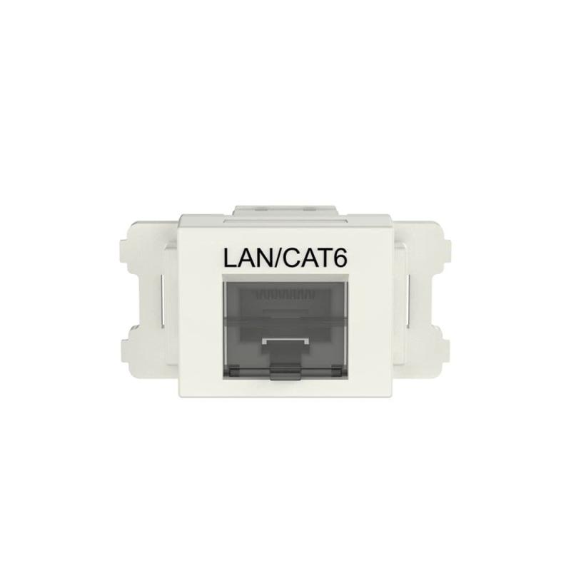 樂天商城 - パンドウイットコーポレーション(PANDUIT) Mini-Com(TM) JISプレート用ジャックキット バネ式シャッター(Cat6 モジュラージャック(CJ688TGIW)組込済みキット) オフホワイト JASSP6TGIW