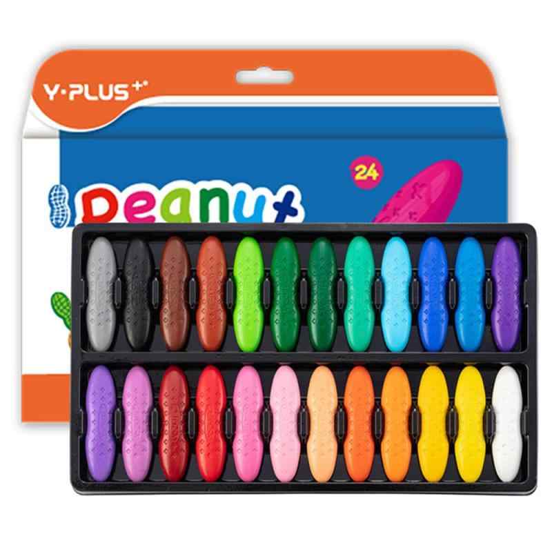 YPLUS ピーナッツクレヨン 24色 水で落とせる 子供用クレヨン 安全 手が汚れない 落書き 塗り絵 描き用 入園・入学お祝い プレゼント 3歳以上【無毒で安心素材】Y-PLUSクレヨンは、天然合成ワックスから作られています。無毒・無害なので、子どもたちが安心して落書きや絵を描けるようになります。ピーナツクレヨンは手が汚れないし、水で簡単に拭き取れるので、子供の手や服、家具を汚す心配がありません。【豊かで多彩な色】人気のある綺麗な24色を用意しています。紙、塗り絵、アートボードで想像することを描けるのに十分な色です。お子様は、色に対する感受性が高まるようになって、表現力が豊かになります。【握りやすい】かわいいピーナッツの形にデザインされた子供用クレヨンは、小さなお子様の手にぴったりで、持ちやすいので、楽にお絵かきができます。【耐久性/折れにくい】クレヨンは、テーブルから落として割ってしまうことがよくあります。当社のクレヨンは、新しい合成技術を採用することで、折れにくく、耐久性に優れています。【子供への最高の贈り物】YPLUSクレヨンは子供が創造性と想像力を発達させるためのクレヨンであり、の家庭向けにカスタマイズした専門教輔文房具です。お子様の誕生日プレゼントやホリデーギフトに最適です。