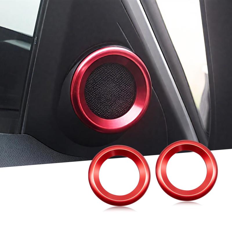 MEKOMEKO 適合 シビック Aスピーカーリング オーディオ スピーカーリング デコレーション カバー ドアスピーカーリング 2P 鏡面ステンレス インテリアパネル 車種専用設計 内装 パーツ CIVIC 10【適合車種】適合 シビック CIVIC 10代目 FC1 FK7 FK8 2017年9月～ 購入前に車種を確認してください。【高品質 ステンレス】高級感を絶妙に再現，ご愛車に個性及び重厚感をアップ【仕上げ】鏡面仕上メッキ、ブルー、ブラック、ブラックヘアライン、カーボン調、レッド；セット内容：2P【取り付け簡単】裏面付属の専用両面テープで簡単に貼り付けできます。テープが足りない場合は補強お願いします。