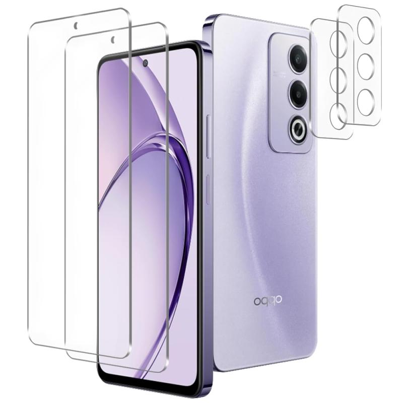 樂天商城 - OPPO A3 5G ガラスフィルム + OPPO A3 5G カメラフィルム【旭硝子日本製】OPPO A3 5G フィルム 指紋認証対応 硬度9H 耐衝撃 スクラッチ防止 自動吸着 露出オーバー防止 気泡ゼロ 指紋防止 OPPO A3 Pro 5G