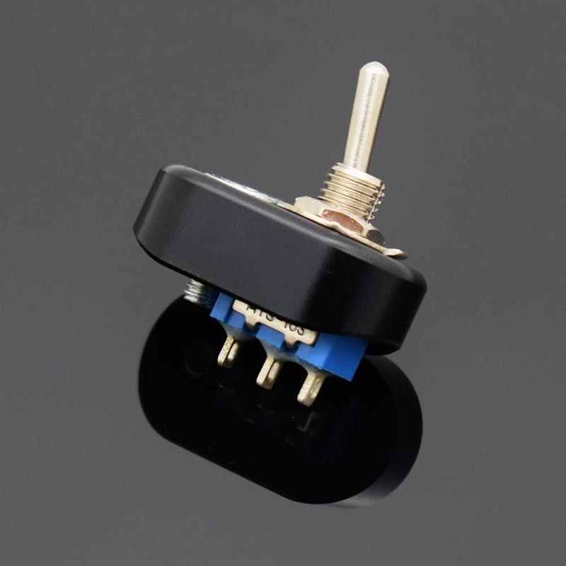 マイクロ ハンドルスイッチ シングル ブラック 22.2mm用 トグルスイッチ ON-OFF-ON ミニスイッチ モンキー エイプ グロム VTR250 FTR223 TW225 SR400 V-MAX グラストラッカー ボルティ エストレヤ カフェ