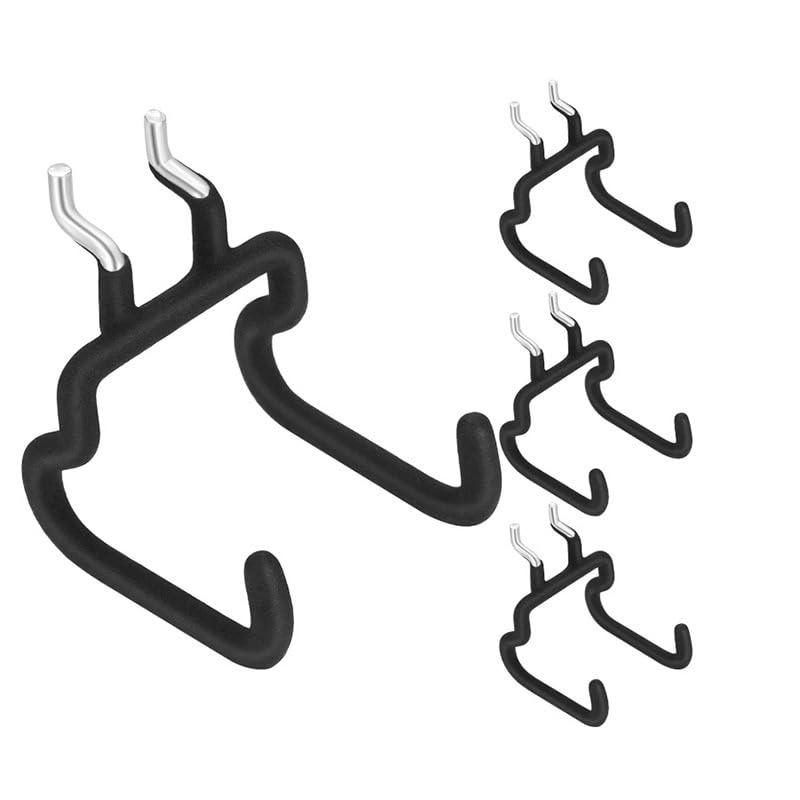 Nivithi 有孔ボード フック パンチングボードフック 穴ピッチ25mm 固定 止め 金具 ディスプレイ 壁面収納 商品展示 4本 PHW-1