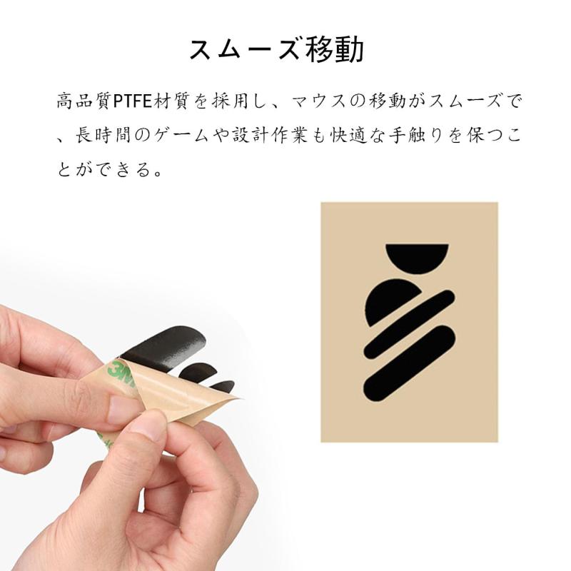 BRIIKPP Logitech MX Master 3/3S対応 マウスソール 交換用 ステッカー マウスフィート 滑り強化 セット