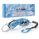 FLISSA フィッシュグリップ フィッシュキャッチャー 魚掴み器 釣り道具 魚つかみ 迷彩柄 耐荷重18kg 軽量 コンパクト カラビナ付き スパイラルコード付き 海釣り 池釣り バス釣り 沖釣り 船釣