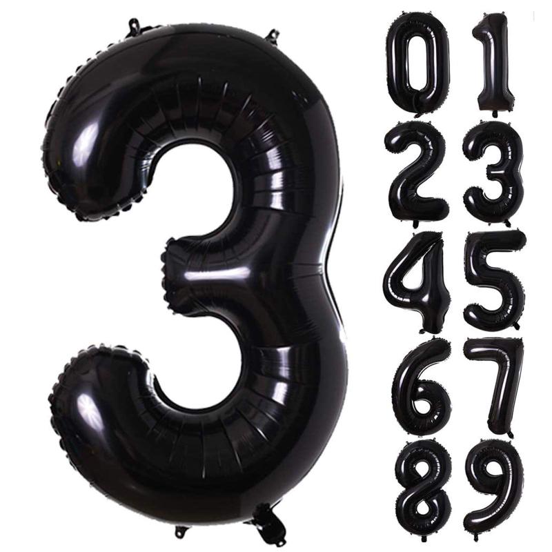 Lausatek バルーン アルミ風船 数字3 ナンバー 40インチ 大きい 誕生日 飾り付け ハッピーバースデー 黒 ブラックナンバー3：約90cmのBigな数字バルーンです写真映えするので、大事な日の記念にピッタリです。0～9のお好きな数字をお選びください特大サイズ：インパクトが大きい90cmです。どんな場所でも映える数字バルーンはお誕生日や年齢をより特別なものにしてくれます再利用可能：丈夫で破れにくいアルミフィルム素材を使用しております。使用後はストローなどを使って空気を抜くことで、繰り返しお使いいただけます華やかに演出：1年に1度の特別なお誕生日に、ナンバーバルーンと一緒に写真を撮ってもきっと素敵な思い出になります。ウェディング、新年会、忘年会の会場でもよく使われていますご注意：商品は空気を入れていない状態です。開封直後は素材特有のにおいを感じる場合がありますが、風通しの良い場所にしばらく置いていただくことで軽減されます。バルーンに空気を入れすぎると破損の原因となるため、少しずつ様子を見ながら膨らませてください。対象年齢は6歳以上です。装飾用商品のため、小さなお子様が口に入れないよう、必ず保護者の方の管理のもとでご使用ください