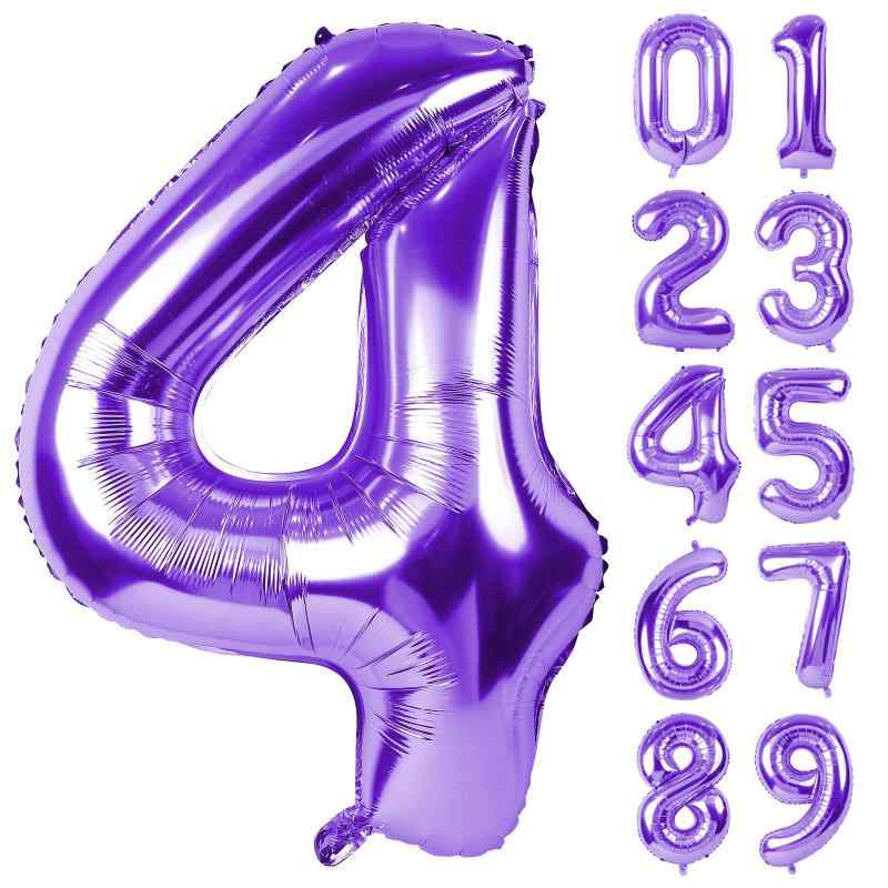 Lausatek バルーン アルミ風船 数字4 ナンバー 40インチ 大きい 誕生日 ハッピーバースデー 飾り付け ウェディング 記念日 パーティー 紫 約90cm パープルナンバー4：約90cmのBigな数字バルーンです写真映えするので、大事な日の記念にピッタリです。0～9のお好きな数字をお選びください特大サイズ：インパクトが大きい90cmです。どんな場所でも映える数字バルーンはお誕生日や年齢をより特別なものにしてくれます再利用可能：丈夫で破れにくいアルミフィルム素材を使用しております。使用後はストローなどを使って空気を抜くことで、繰り返しお使いいただけます華やかに演出：1年に1度の特別なお誕生日に、ナンバーバルーンと一緒に写真を撮ってもきっと素敵な思い出になります。ウェディング、新年会、忘年会の会場でもよく使われていますご注意：商品は空気を入れていない状態です。開封直後は素材特有のにおいを感じる場合がありますが、風通しの良い場所にしばらく置いていただくことで軽減されます。バルーンに空気を入れすぎると破損の原因となるため、少しずつ様子を見ながら膨らませてください。対象年齢は6歳以上です。装飾用商品のため、小さなお子様が口に入れないよう、必ず保護者の方の管理のもとでご使用ください