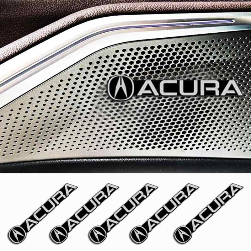 Rakuten - 5枚 アキュラ スピーカーステッカー RDX MDX 金属 装飾 エンブレム カッコいい (アキュラ)
