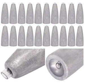 YZD バレットシンカー 10.5g 3/8oz【20個】(保護チューブ入り)