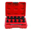 ナットツイスター 【グレードアップ】 11個セット ナット抽出器 ナット取り外し ツイストソケット ロー(9mm 10mm 11mm 12mm 13mm 14m...