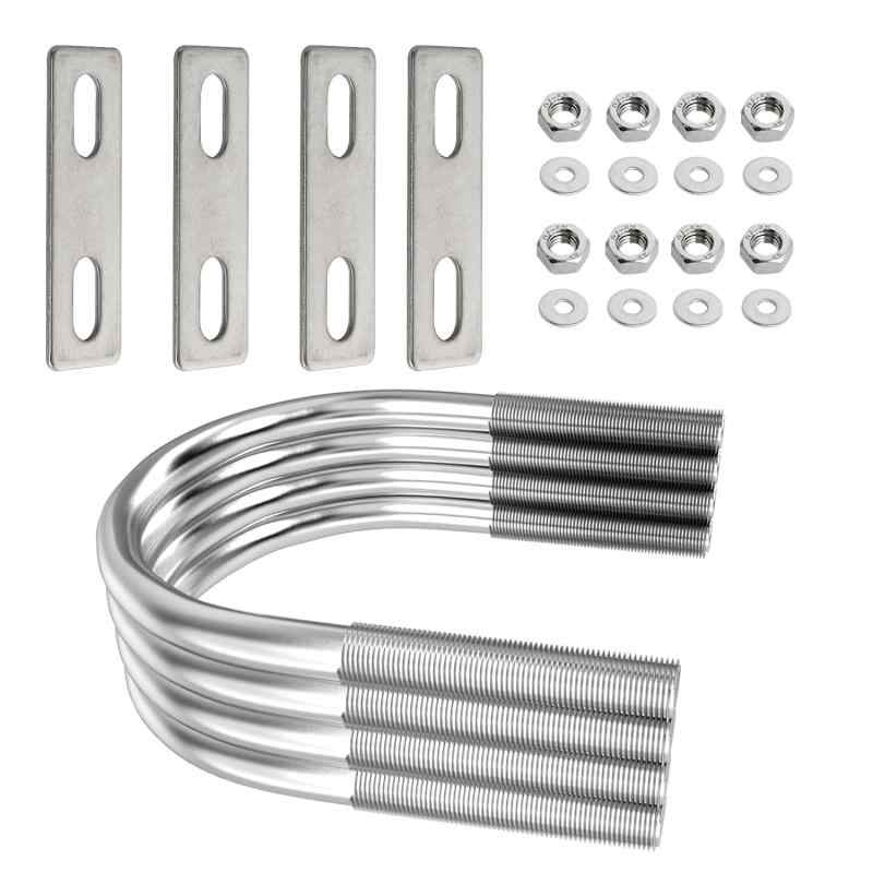 Aopin�߷�U���ܥ��1.5�����(38 mm)����U���ܥ�ȥ֥饱�å�304���ƥ�쥹M 8�ʥåȡ��ץ졼�ȡ���å��㡼��ư��/��/�ȥ졼�顼�Х�ѡ��ѡ�4...